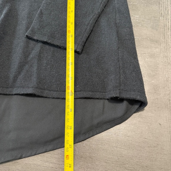 Soft Surroundings Petite Sirena Wool Blend Black Sweater Size PXS - Picture 8 of 10